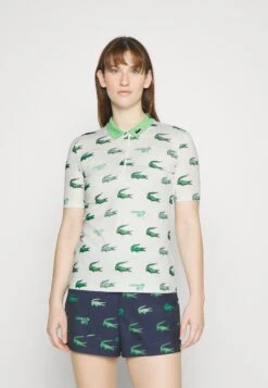 Lacoste Sport Golf Print - Polo - Flour/Liamone
