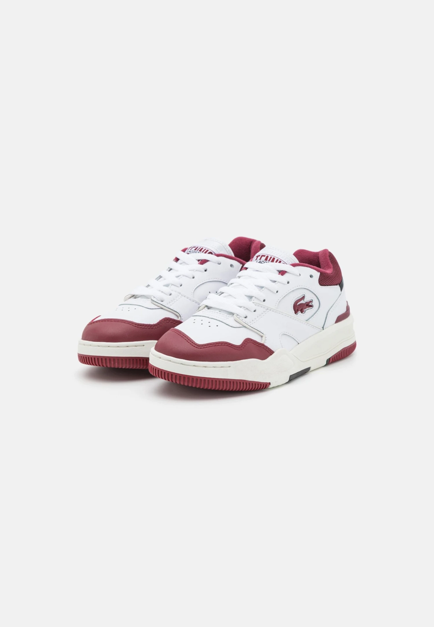 Lacoste Lineshot - Baskets Basses - White/Burgundy – Image 3