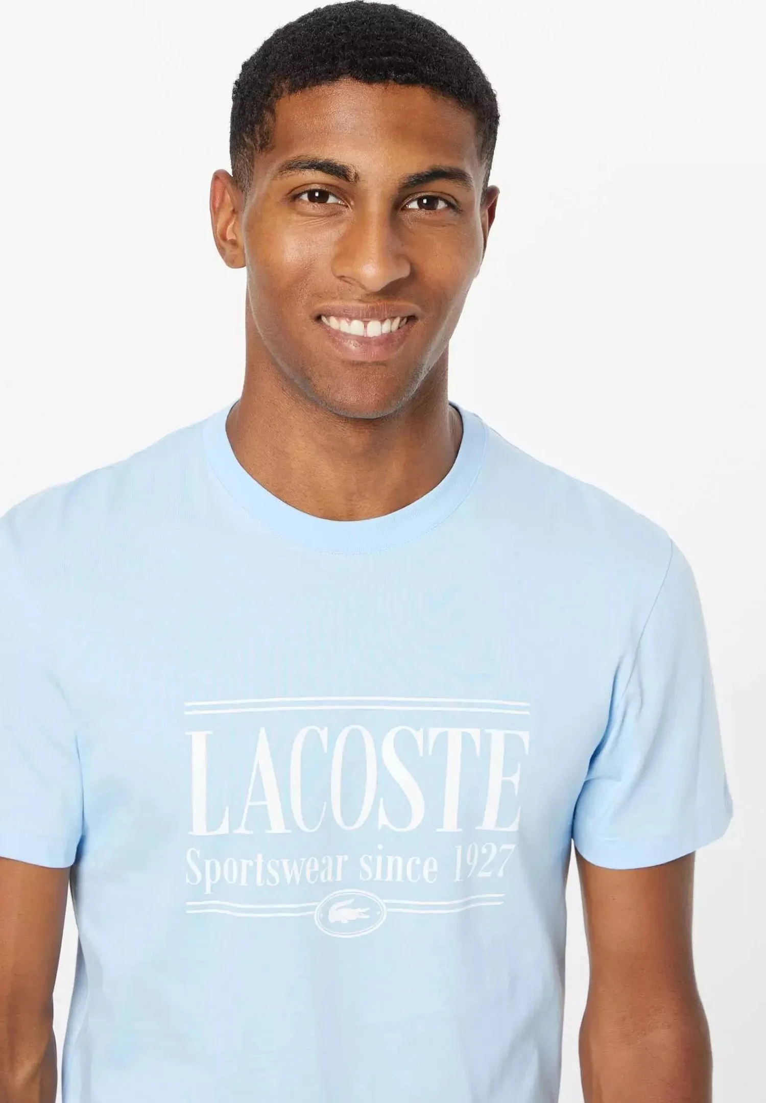 Lacoste Unisex - T-Shirt Imprimé - Light Blue – Image 4