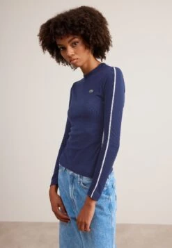 Lacoste T-Shirt À Manches Longues - Navy Blue
