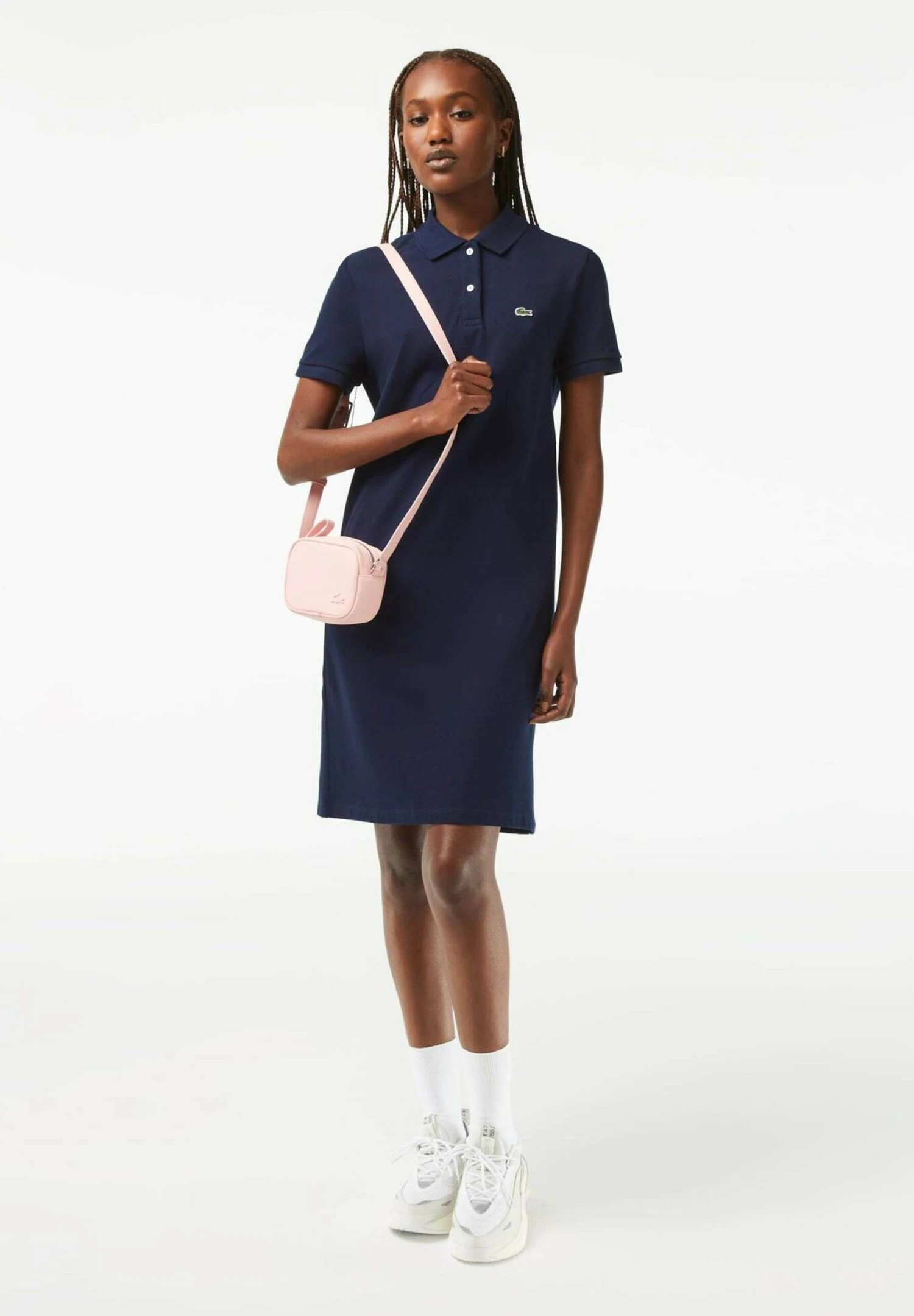 Lacoste Robe En Jersey - Bleu Marine – Image 2