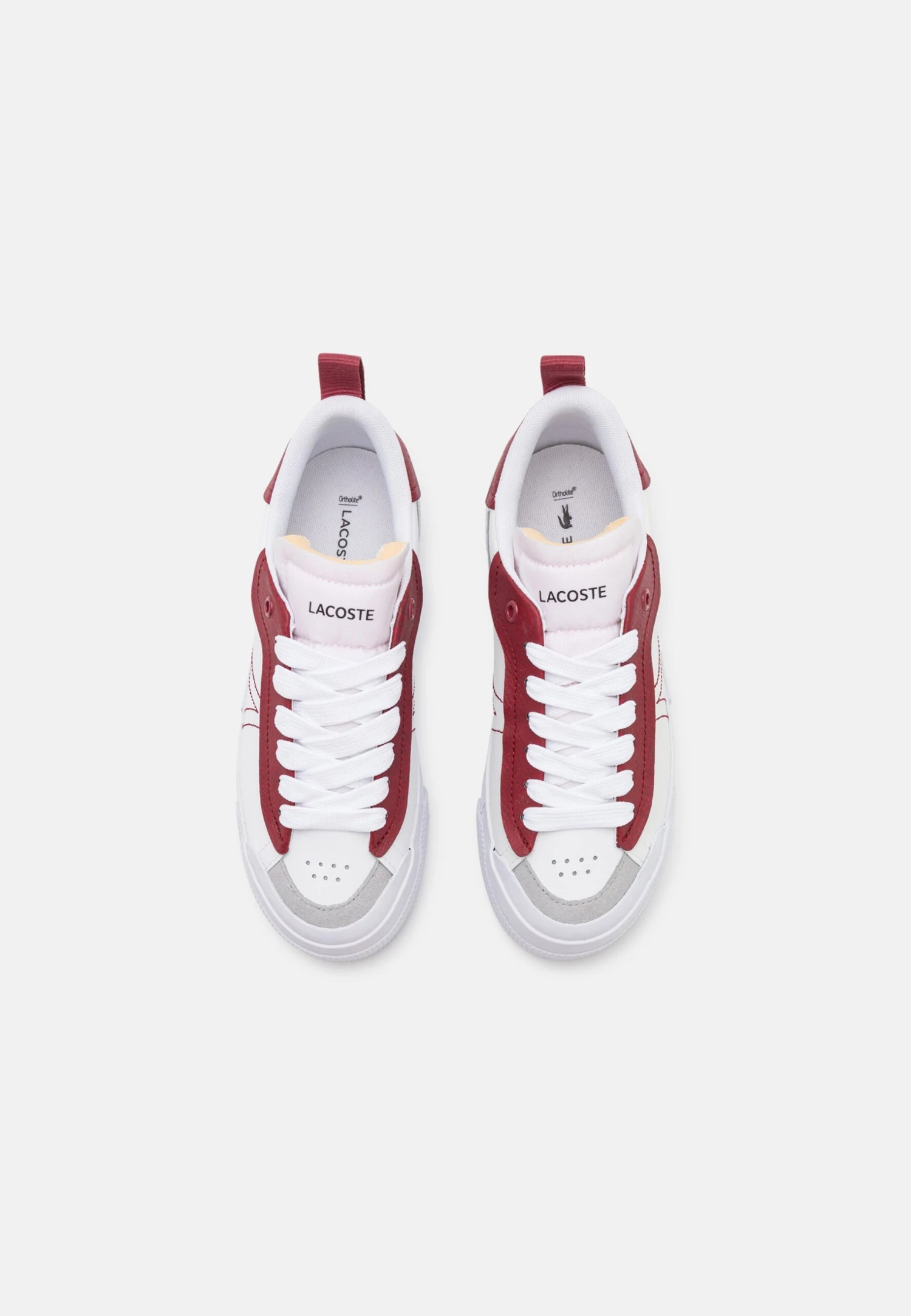 Lacoste Platform - Baskets Basses - White/Burgundy – Image 6