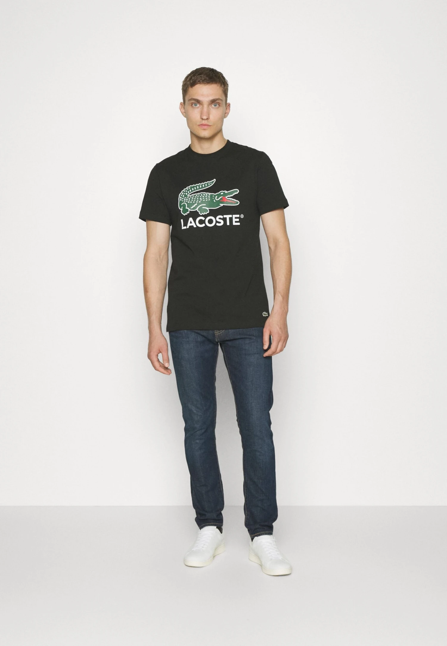 Lacoste Unisex - T-Shirt Imprimé - Noir – Image 5
