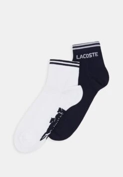 Lacoste Sport Ankle Sock 2 Pack Unisex - Chaussettes De Sport - Navy Blue/White