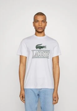 Lacoste Unisex - T-Shirt Imprimé - White