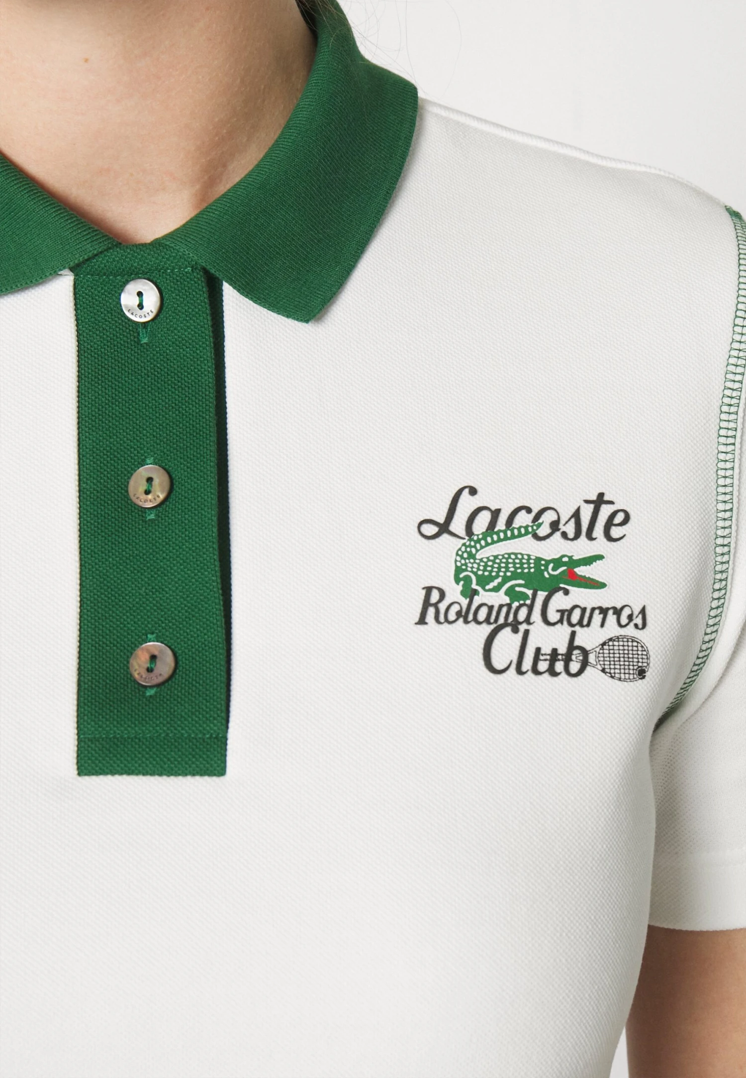Lacoste Sport Tennis Rg Club - Polo - Flour/Green – Image 5
