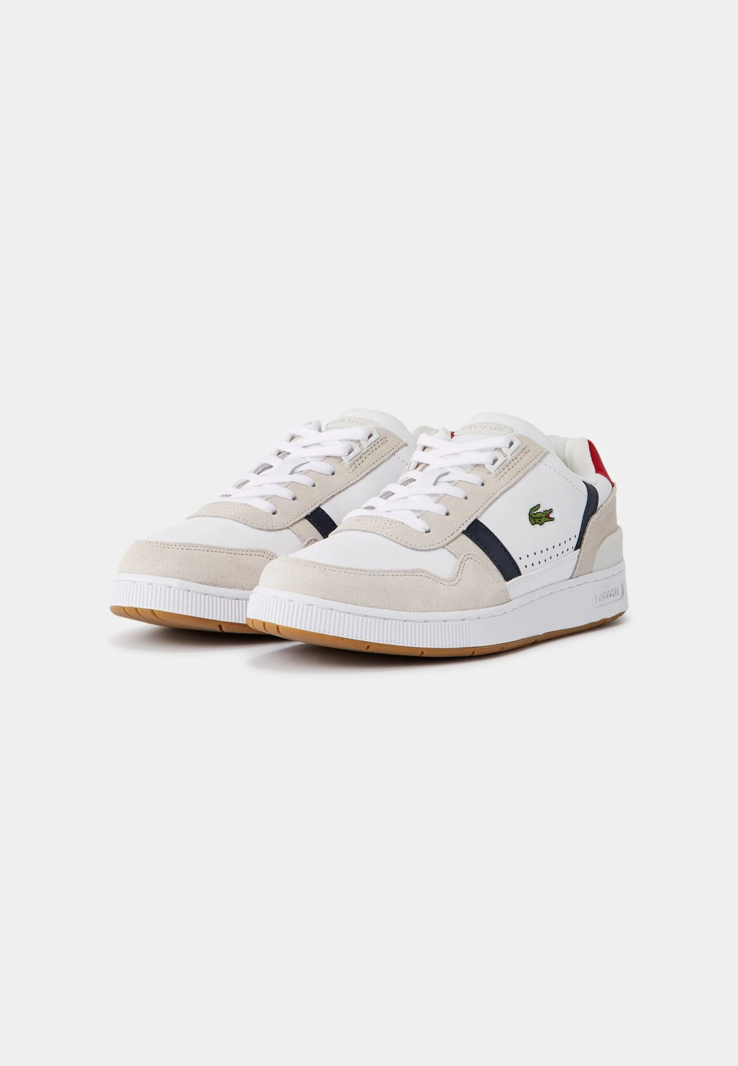 Lacoste T-Clip 0120 2 Sfa - Baskets Basses - Wht/Nvy/Red – Image 4