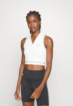 Lacoste Sport Crop Active - Débardeur - Flour