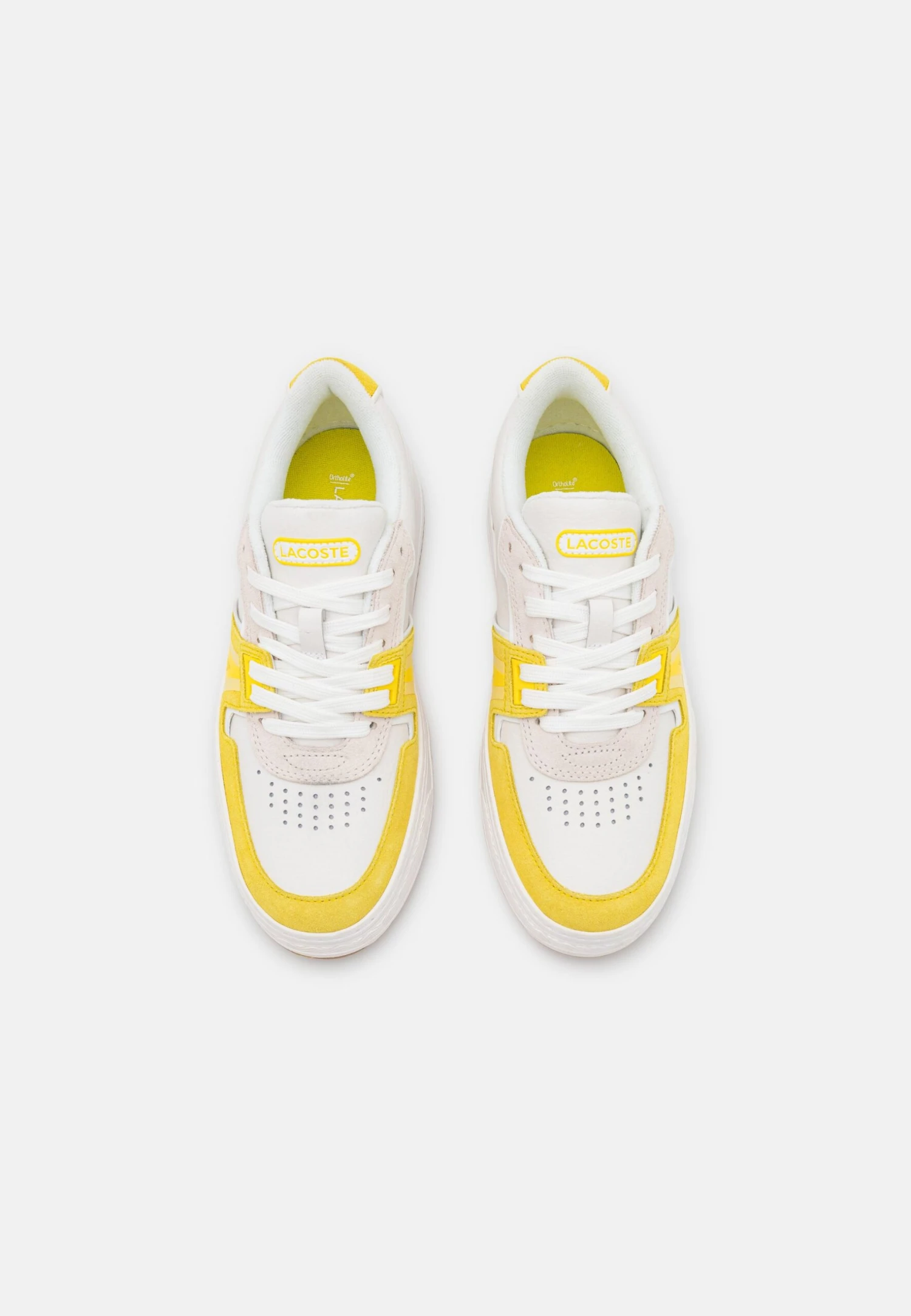 Lacoste Baskets Basses - White/Yellow – Image 6