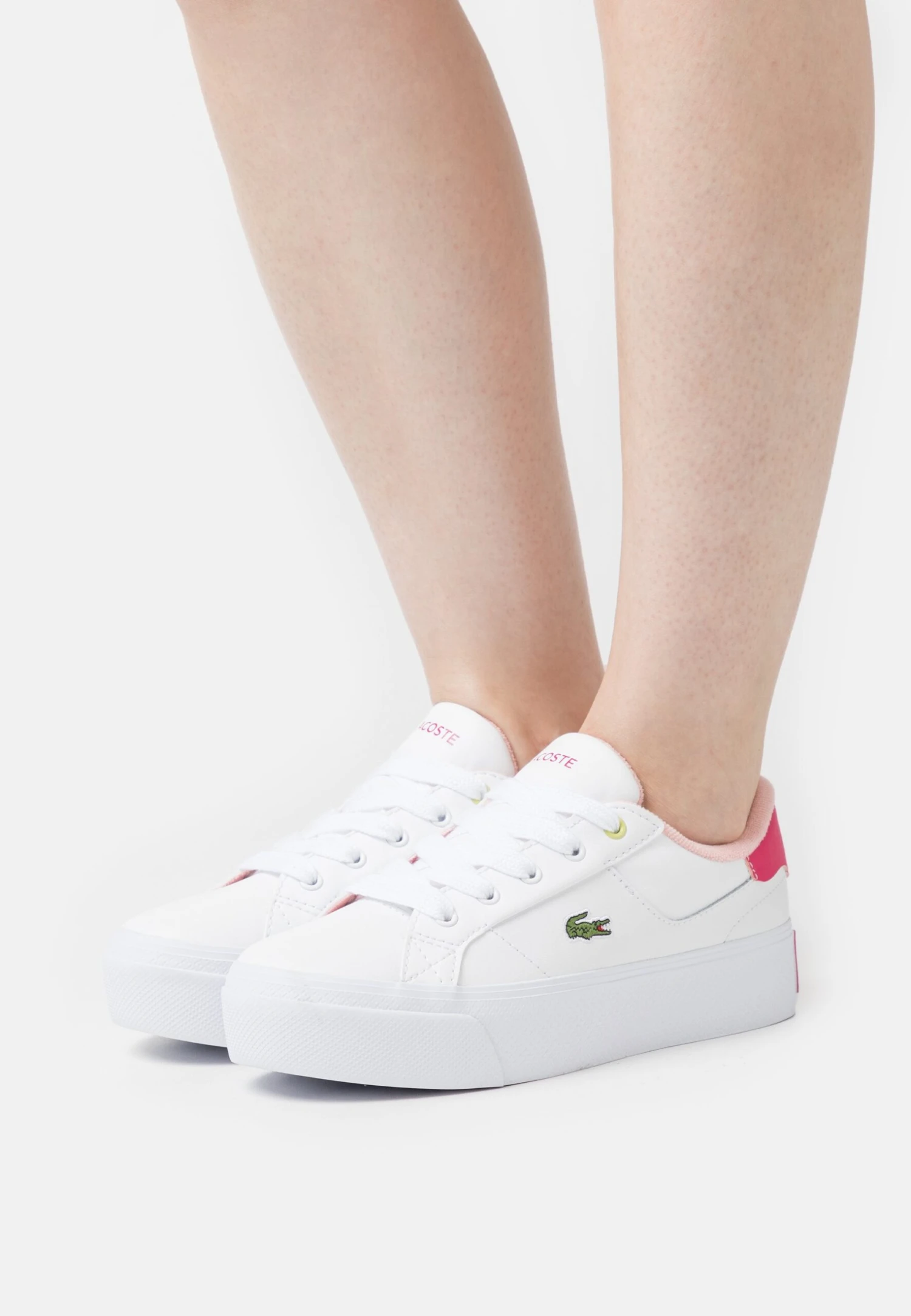 Lacoste Ziane Platform - Baskets Basses - White/Pink
