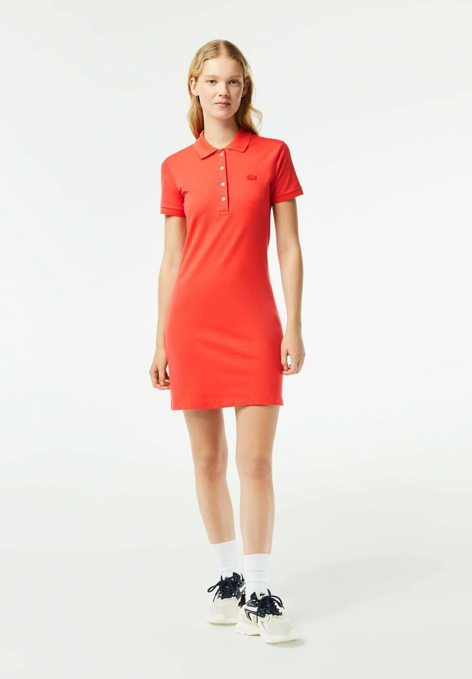 Lacoste Robe Chemise - Orange