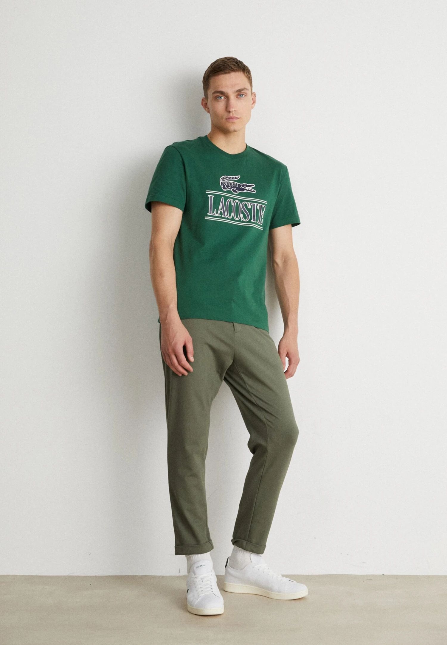 Lacoste Unisex - T-Shirt Imprimé - Vert