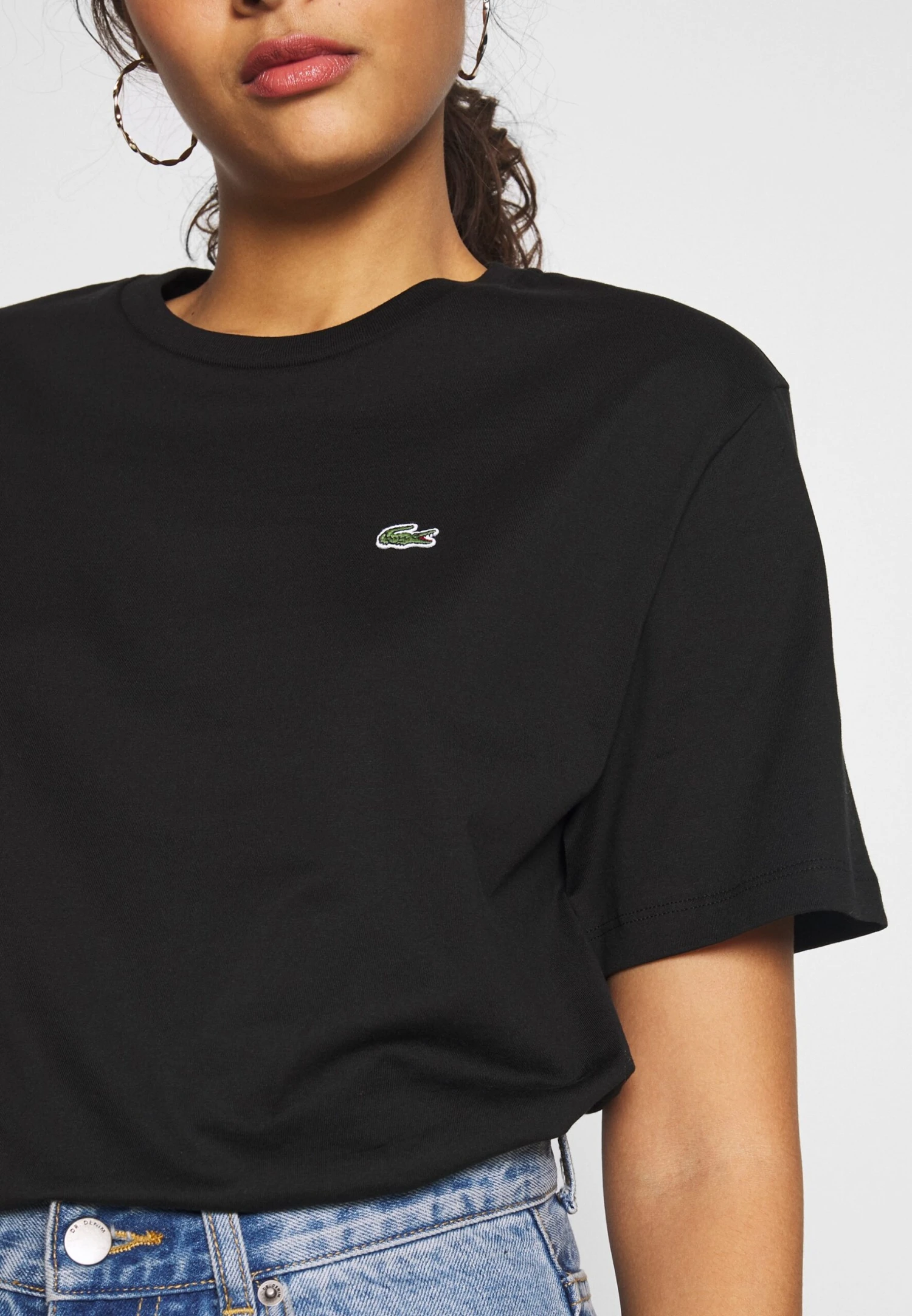 Lacoste T-Shirt Basique - Black – Image 5