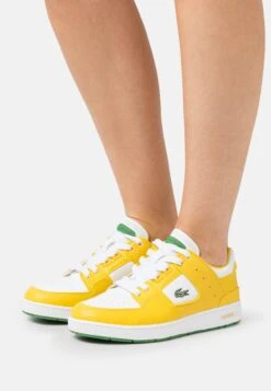 Lacoste Court Cage - Baskets Basses - White/Yellow