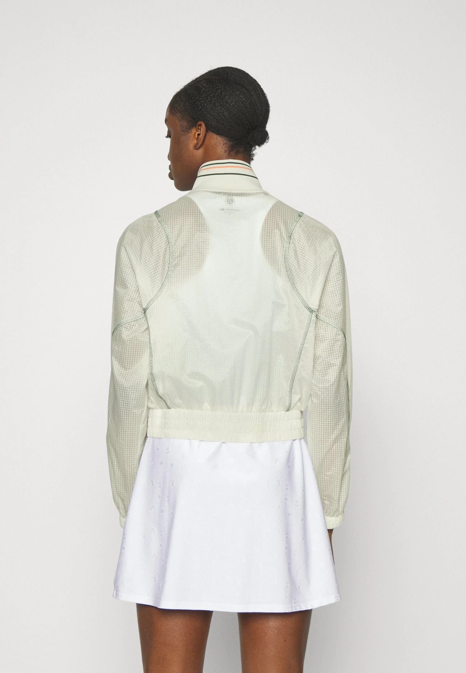 Lacoste Sport Tennis Jacket - Veste Imperméable - Flour/Green – Image 3