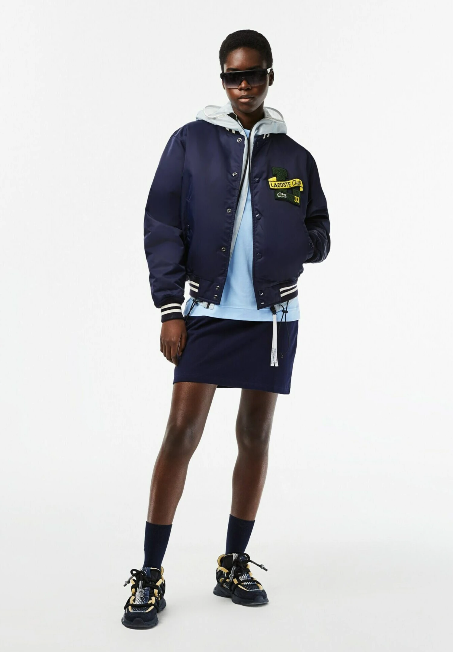 Lacoste Blouson Bomber - Bleu Marine – Image 4