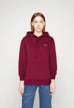 Lacoste Sweat À Capuche - Bordeaux