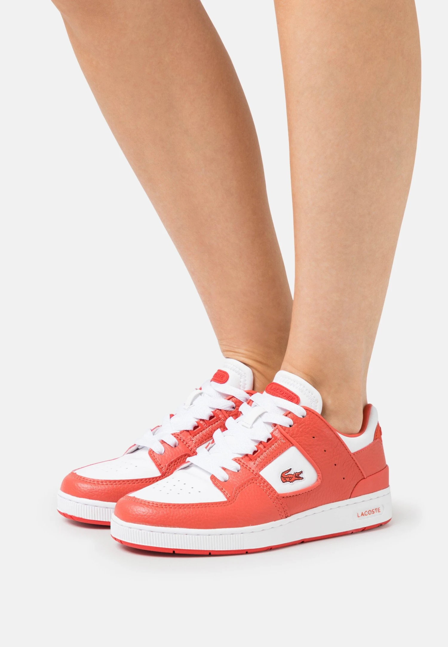 Lacoste Court Cage - Baskets Basses - White/Red