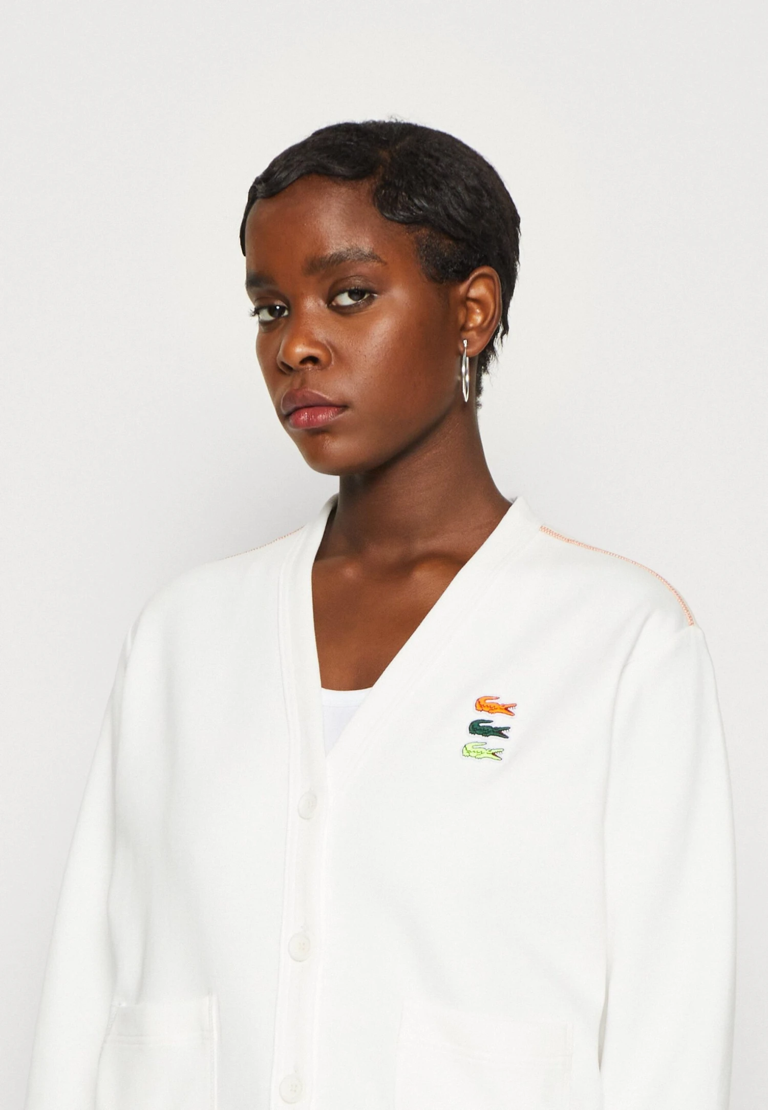 Lacoste Sweat Zippé - White – Image 4