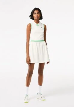 Lacoste Sport Golf Dress - Robe De Sport - Blanc Vert