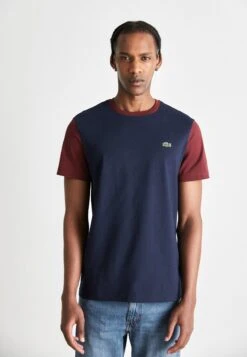 Lacoste Unisex - T-Shirt Imprimé - Navy Blue/Zin