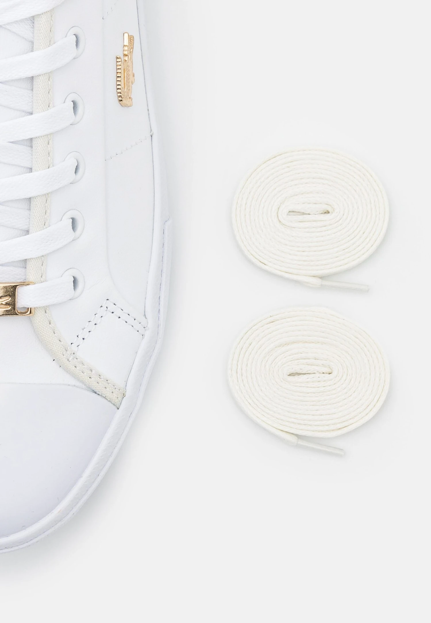 Lacoste Ziane Plusgrand - Baskets Basses - White/Gold – Image 5