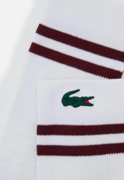Lacoste Sport Tennis Sock Tour Unisex - Chaussettes De Sport - Blanc/Bordeaux