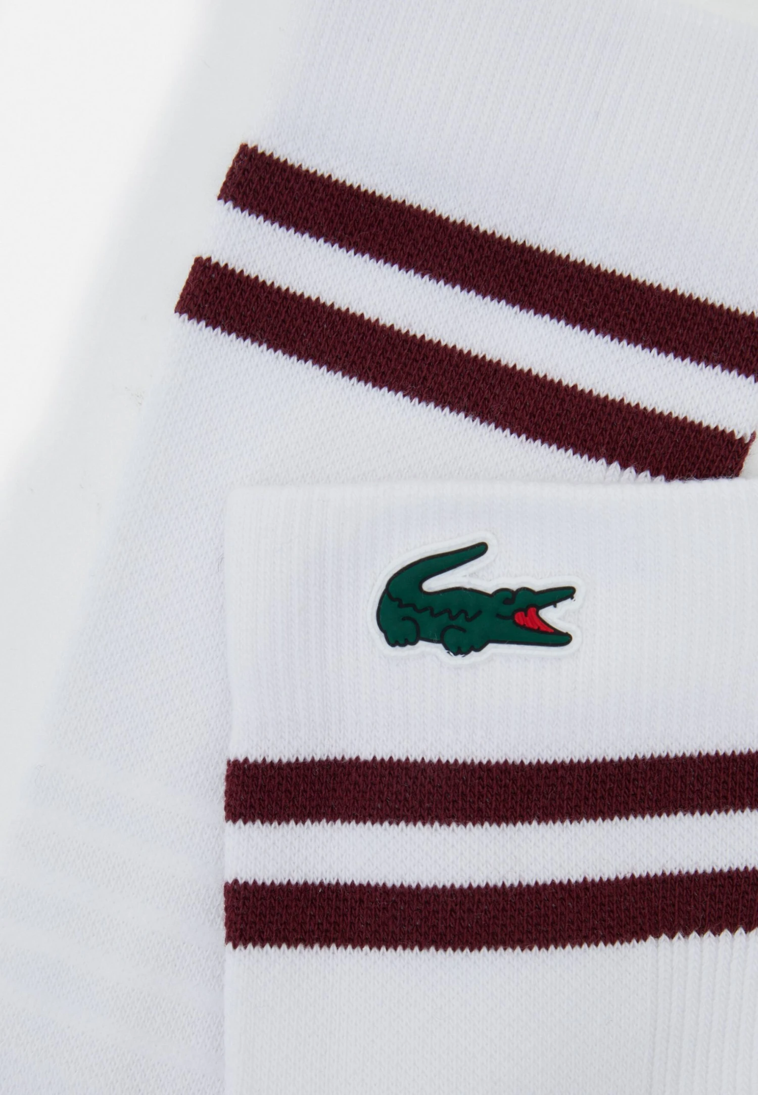 Lacoste Sport Tennis Sock Tour Unisex - Chaussettes De Sport - Blanc/Bordeaux