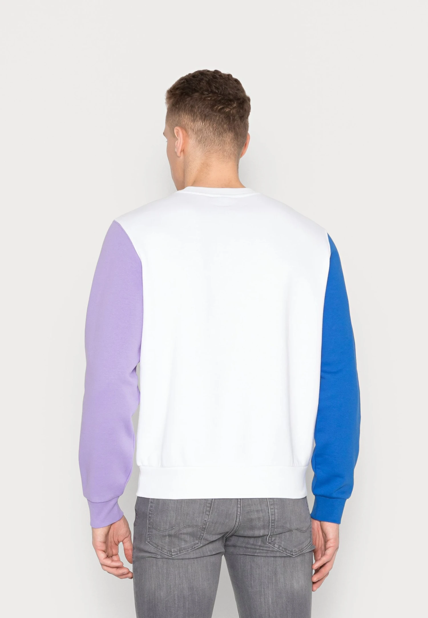 Lacoste Unisex - Sweatshirt - Blanc/Marina Neva – Image 3