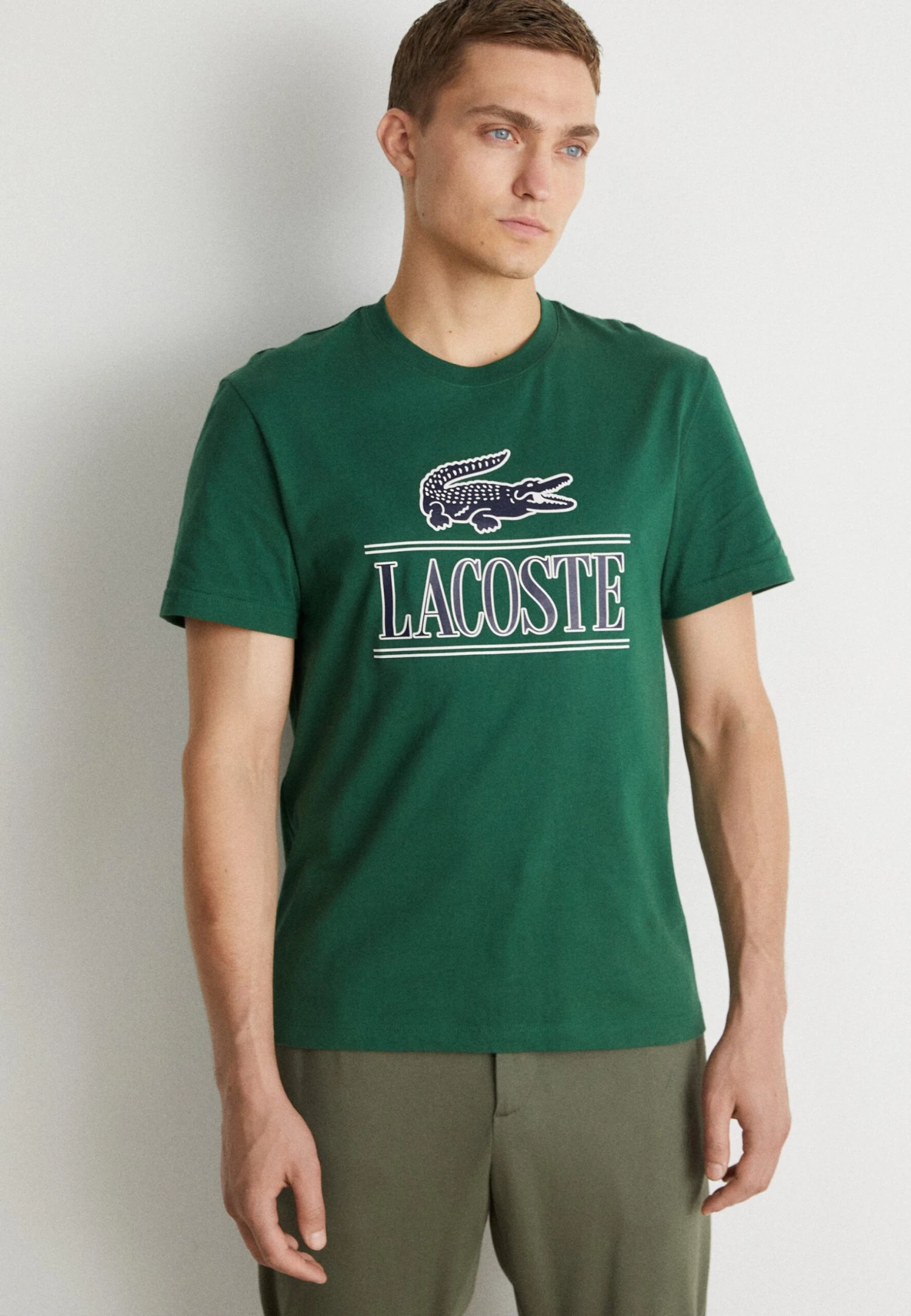 Lacoste Unisex - T-Shirt Imprimé - Vert – Image 2