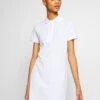 Lacoste Robe En Jersey - White