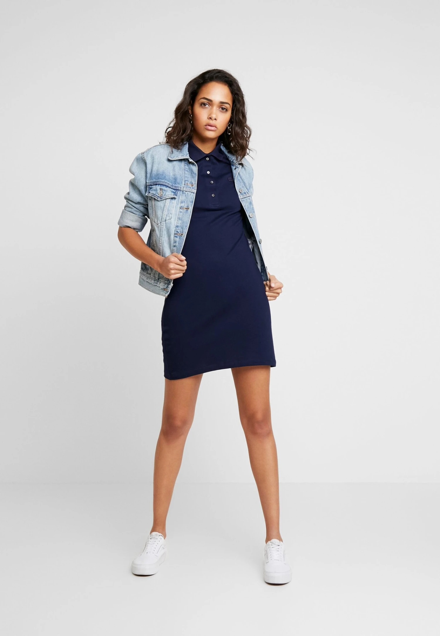 Lacoste Robe En Jersey - Navy Blue – Image 2