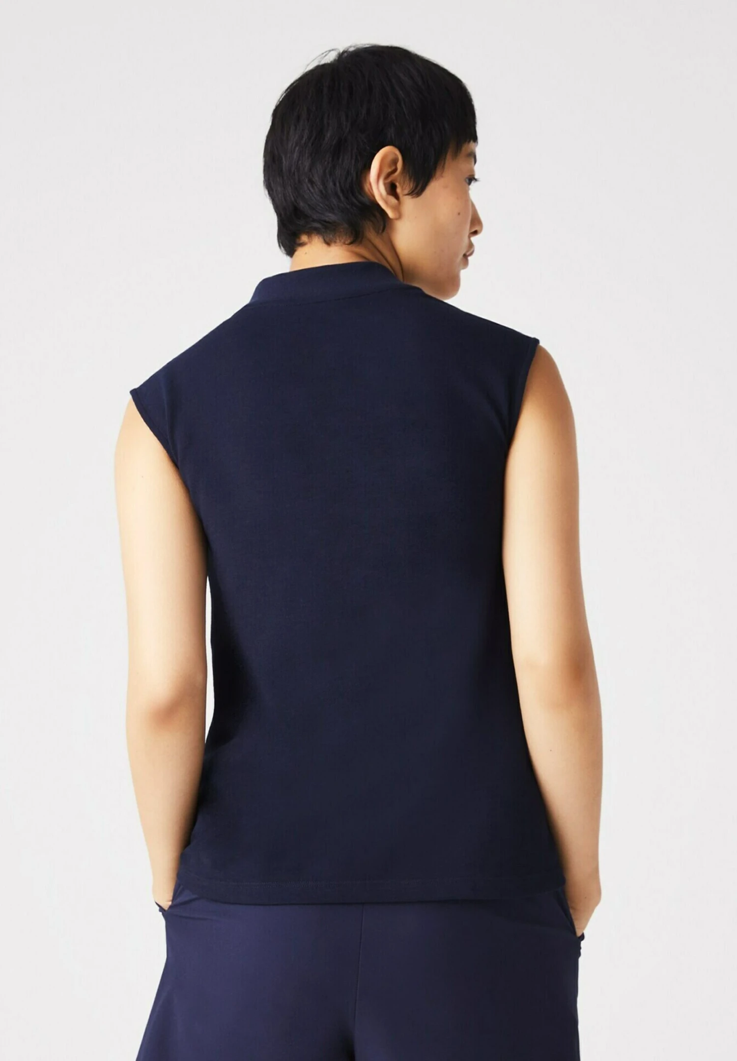 Lacoste Sport Sleeveless Golf - Polo - Navy Blue Navy Blue – Image 2