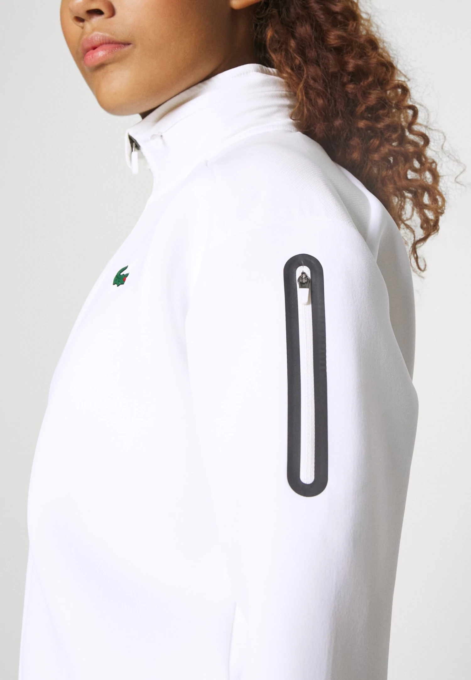 Lacoste Sport Cropped Jacket Active - Sweat Zippé - Flour – Image 6