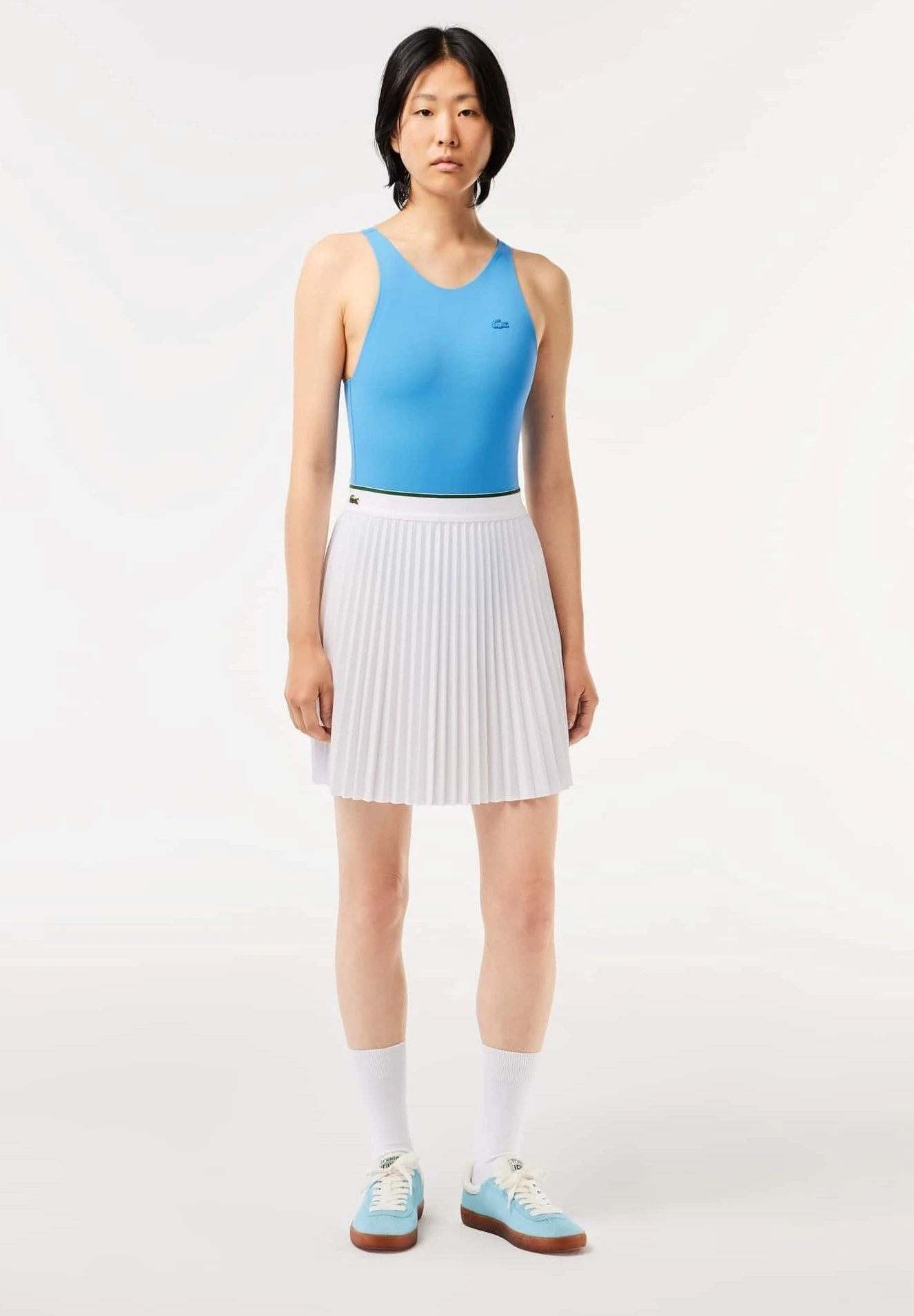 Lacoste Jupe Plissée - Blanc – Image 4