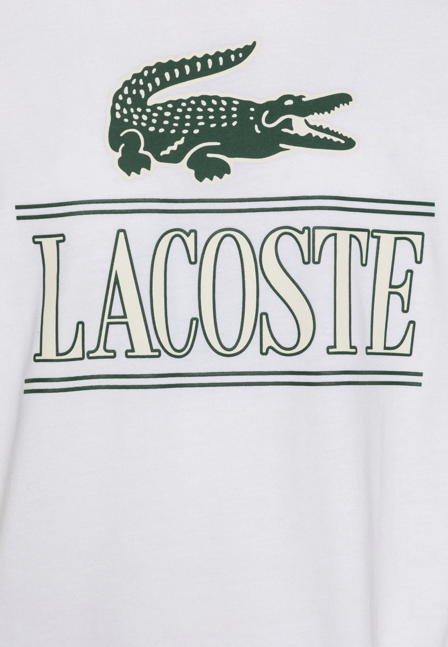 Lacoste Unisex - T-Shirt Imprimé - White – Image 5