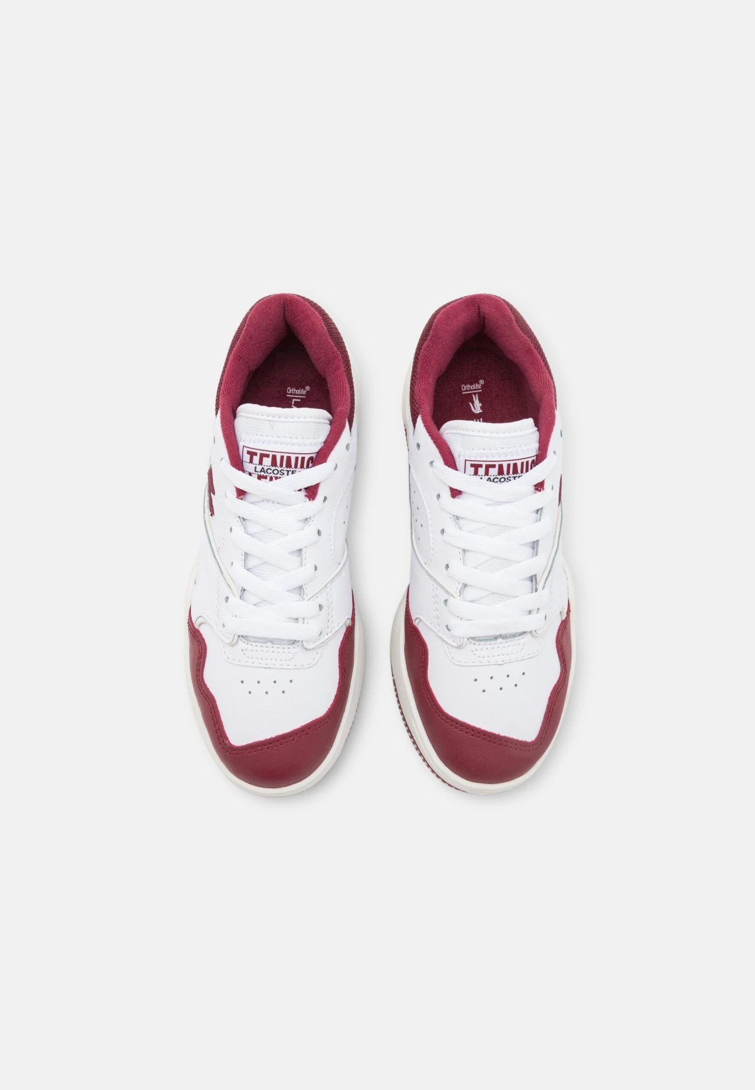 Lacoste Lineshot - Baskets Basses - White/Burgundy – Image 6