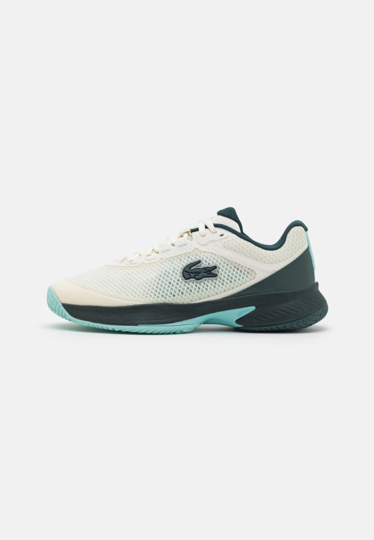 Lacoste Sport Tech Point - Chaussures De Tennis Pour Terre-Battueerre Battue - Off White/Dark Green