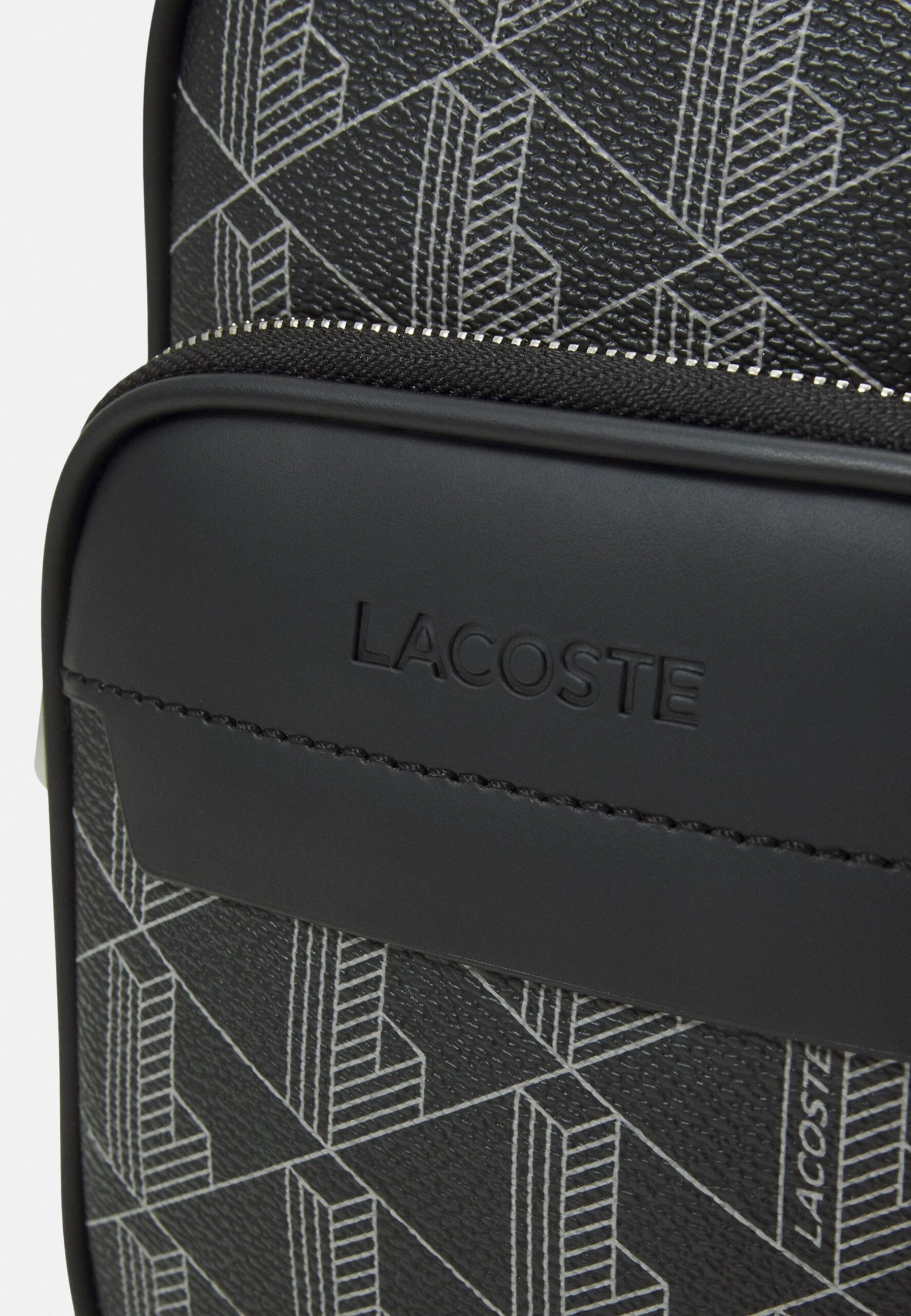 Lacoste The Blend Unisex - Sac Bandoulière - Monogram Noir Gris – Image 4