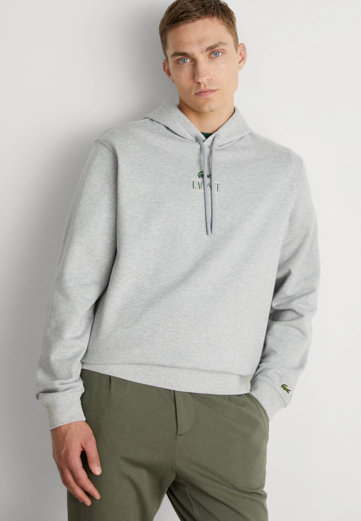 Lacoste Unisex - Sweat À Capuche - Silver Chine