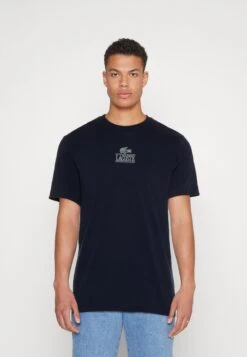 Lacoste Unisex - T-Shirt Imprimé - Bleu Marine