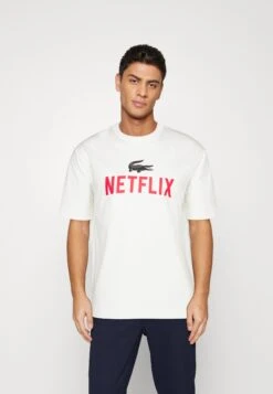 Lacoste X Netflix Unisex - T-Shirt Imprimé - Flour