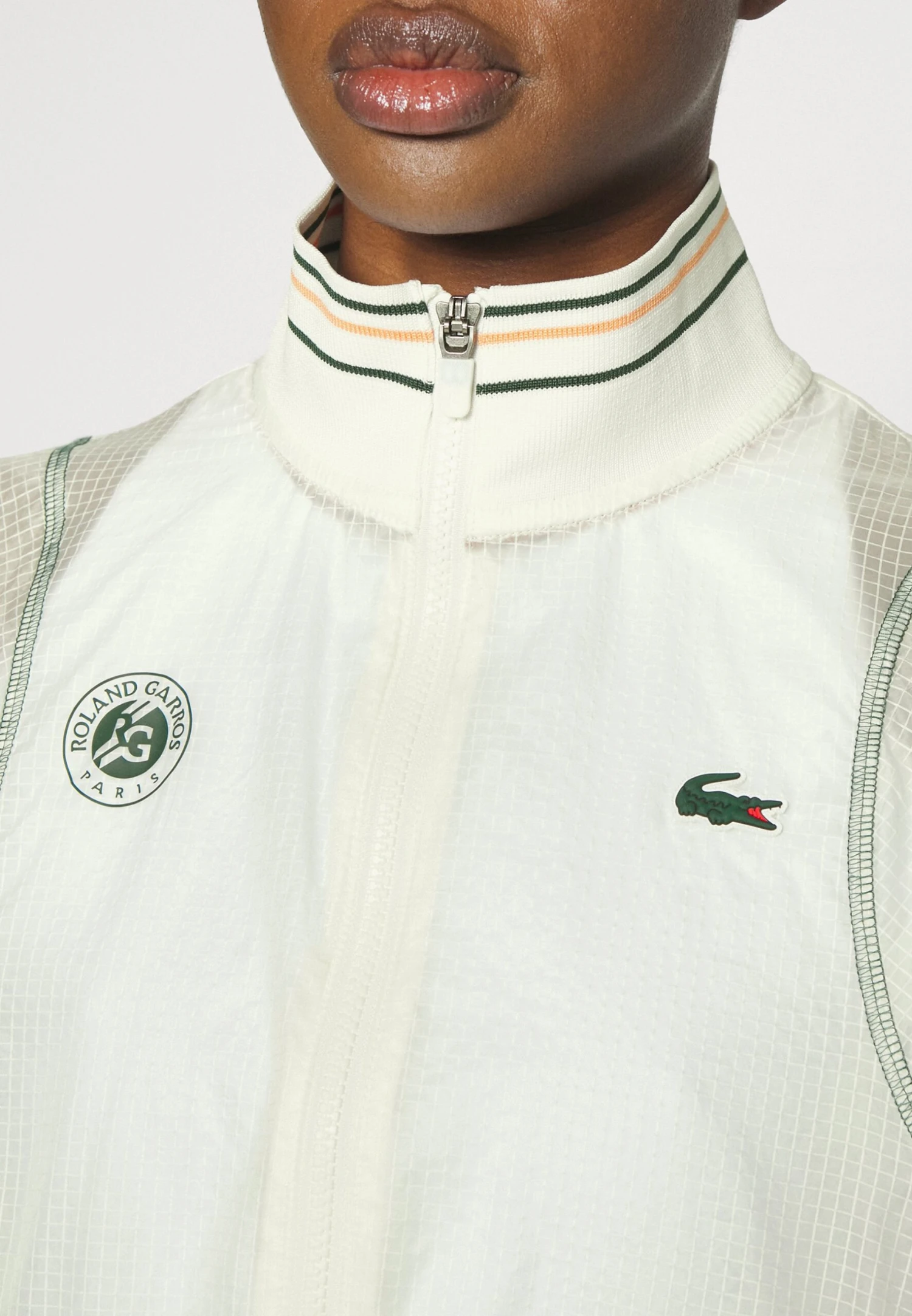 Lacoste Sport Tennis Jacket - Veste Imperméable - Flour/Green – Image 5