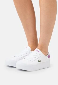 Lacoste Ziane Platform - Baskets Basses - White/Purple