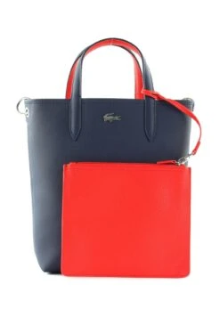 Lacoste Vertical - Sac À Main - Peacoat Salsa