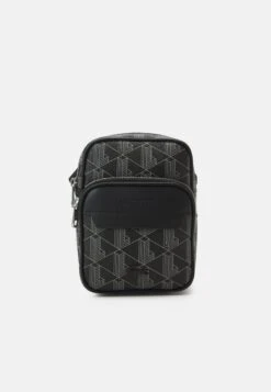 Lacoste The Blend Unisex - Sac Bandoulière - Monogram Noir Gris
