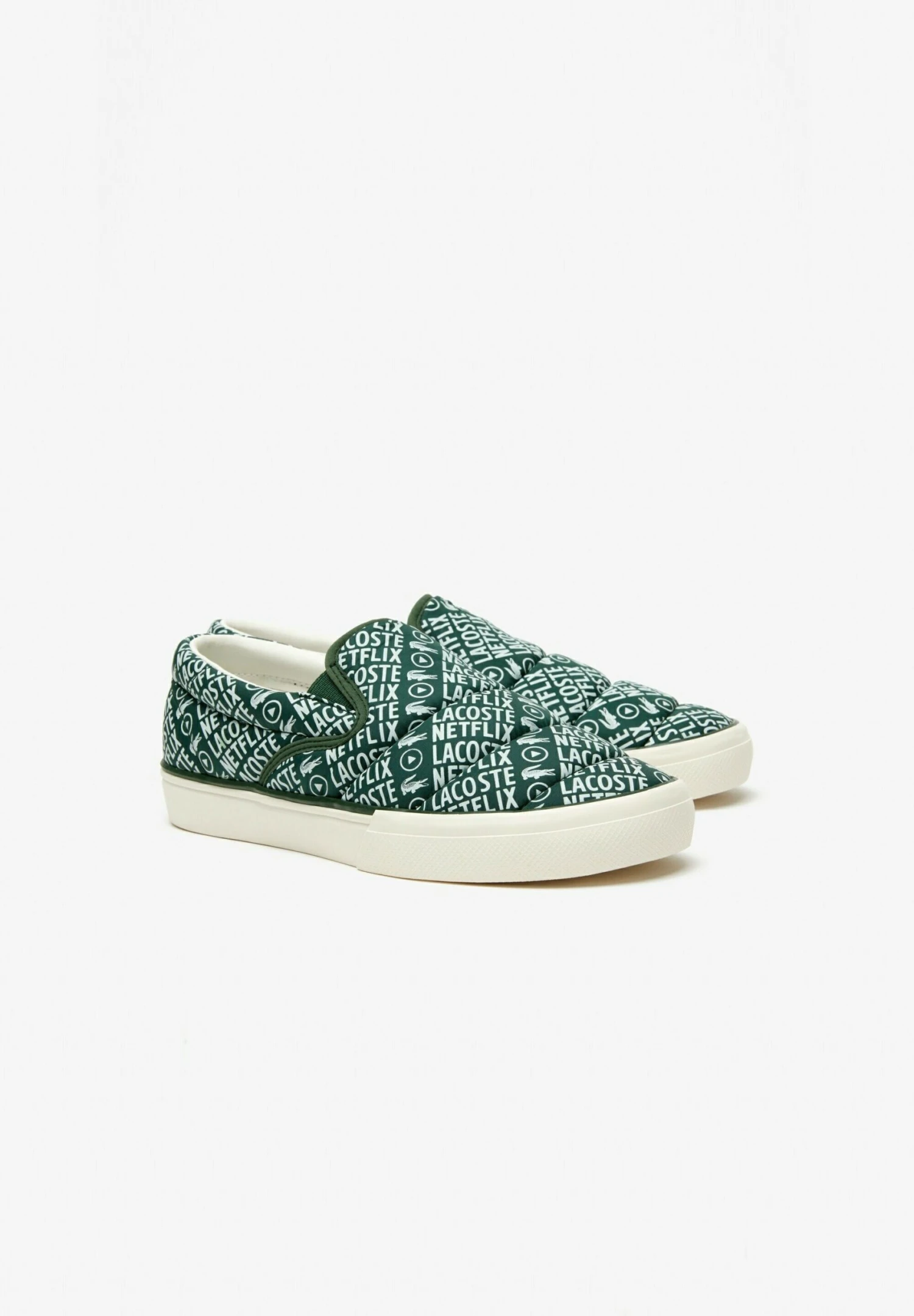 Lacoste X Netflix - Sneakers Vulcanisées - Mocassins - Dk Grn Off Wht – Image 2