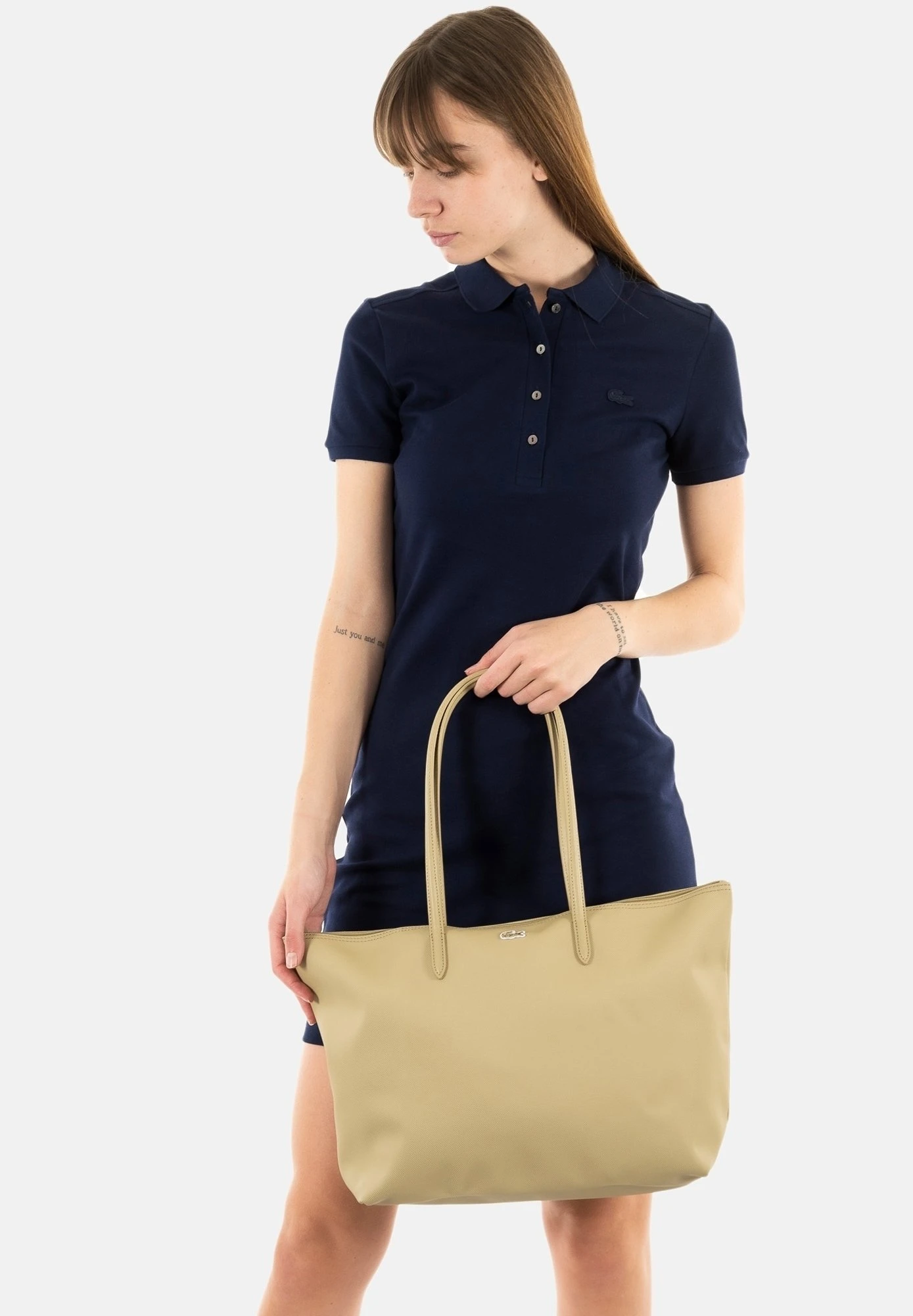 Lacoste Nf1888Po - Sac À Main - Beige