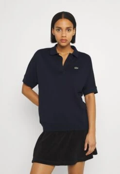 Lacoste Relaxed Oversize Polo Shirt - Polo - Marine