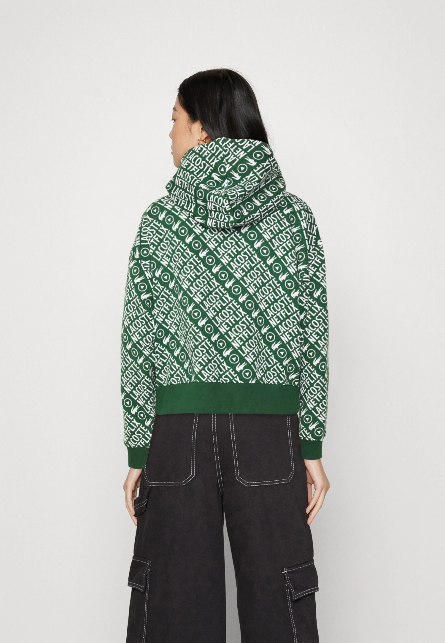 Lacoste X Netflix - Sweat À Capuche - Green/White – Image 3